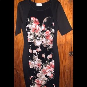 Body con floral dress